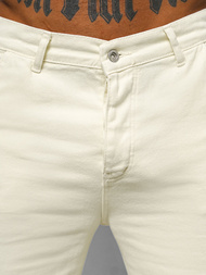 Pánske Nohavice Ecru OZONEE DO/4001