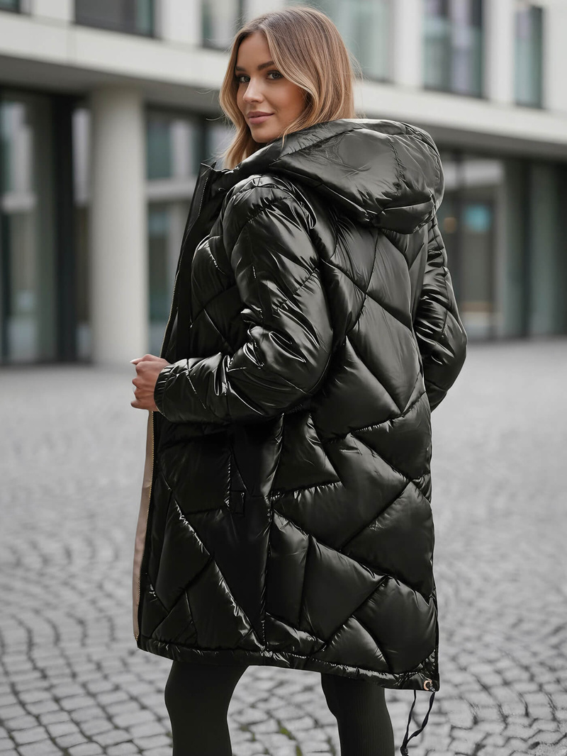 Dámska bunda čierna OZONEE JS/5M3189/392Z