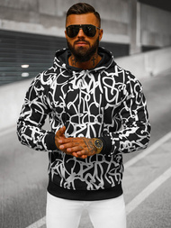 Pánska Mikina Čierno-Biela OZONEE JS/8B1139/1