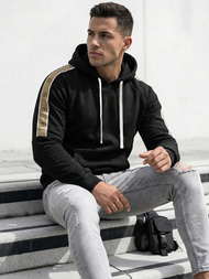 Pánska Mikina Čierna OZONEE JS/8B1730/3Z