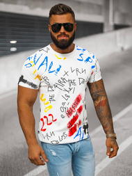 Pánske Tričko Biele OZONEE JS/8T1211/1