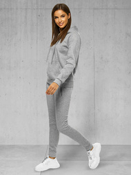 Dámska dvojdielna tepláková súprava sivý OZONEE JS/CKW02