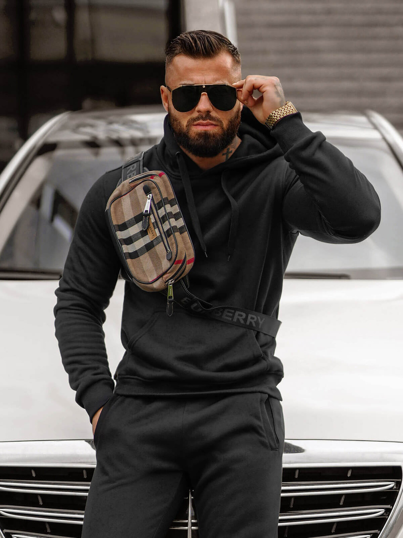 Pánska Tepláková Súprava Čierny OZONEE JS/68C10381/3Z