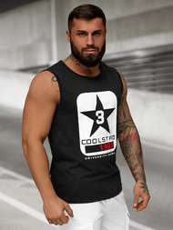 Pánske Tielko Čierne OZONEE JS/8B1719/3Z