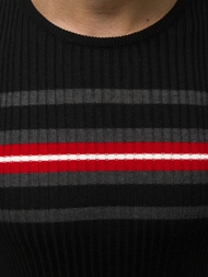 Pánsky sveter Čierny OZONEE L/2296