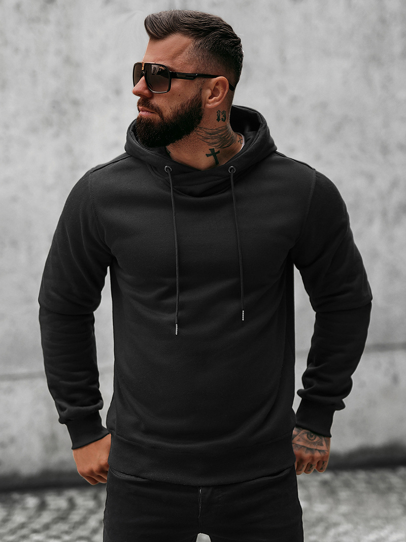 Pánska Mikina Čierna OZONEE O/8B156/3