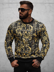 Pánska Mikina Čierna OZONEE O/D7147