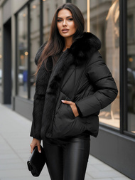 Dámska bunda čierna OZONEE O/16M9179/392