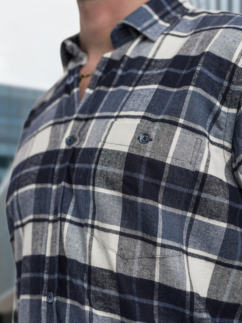 Pánska Košeľa Námornícka Modré OZONEE V/V175