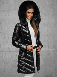 Dámska bunda čierna OZONEE JS/16M9100/392