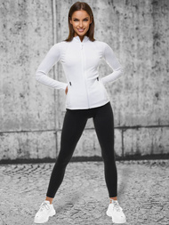 Dámska Mikina Biela OZONEE JS/HD152/45