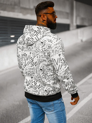 Pánska Mikina Biela OZONEE JS/8B1182/1