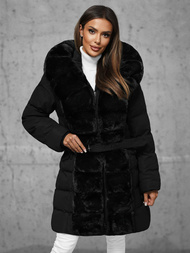 Dámska bunda čierna OZONEE JS/5M3158/392