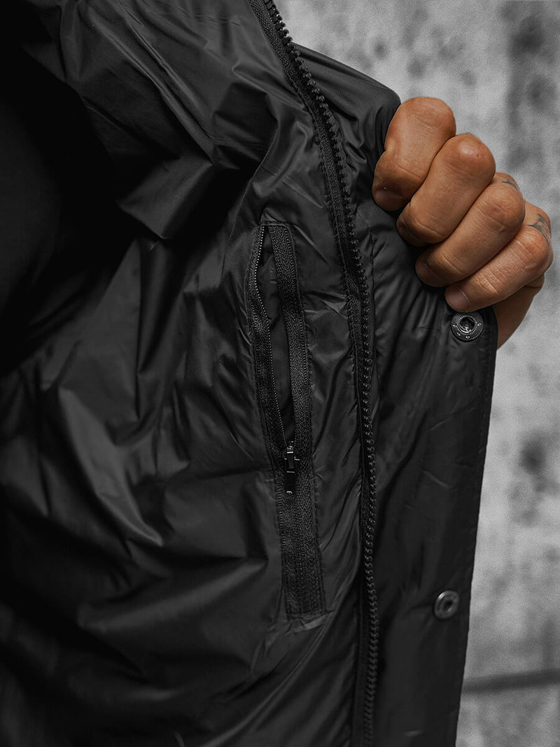 Pánska Bunda Čierna OZONEE JS/5M3102/392