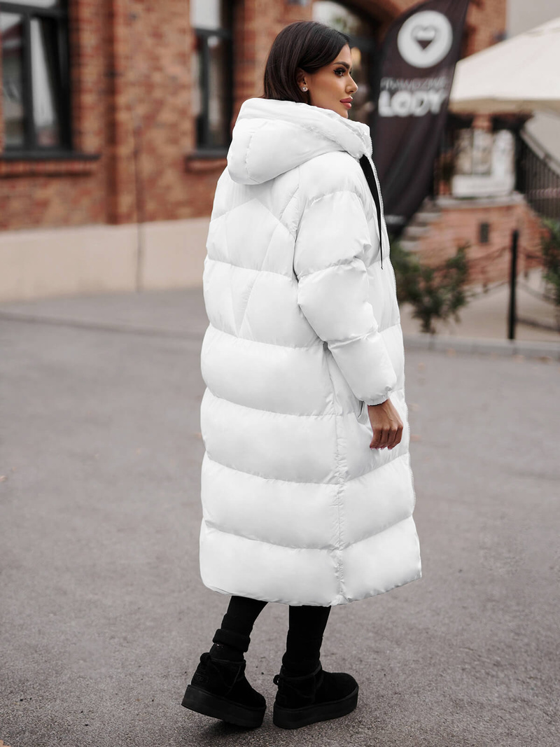 Dámska bunda biela OZONEE JS/5M3163/281Z