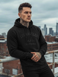 Pánska Mikina Čierna OZONEE JS/8B1972/3