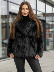 Dámska bunda čierna OZONEE JS/11Z8261Z