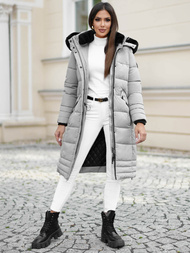 Dámska bunda sivé OZONEE O/W377Z