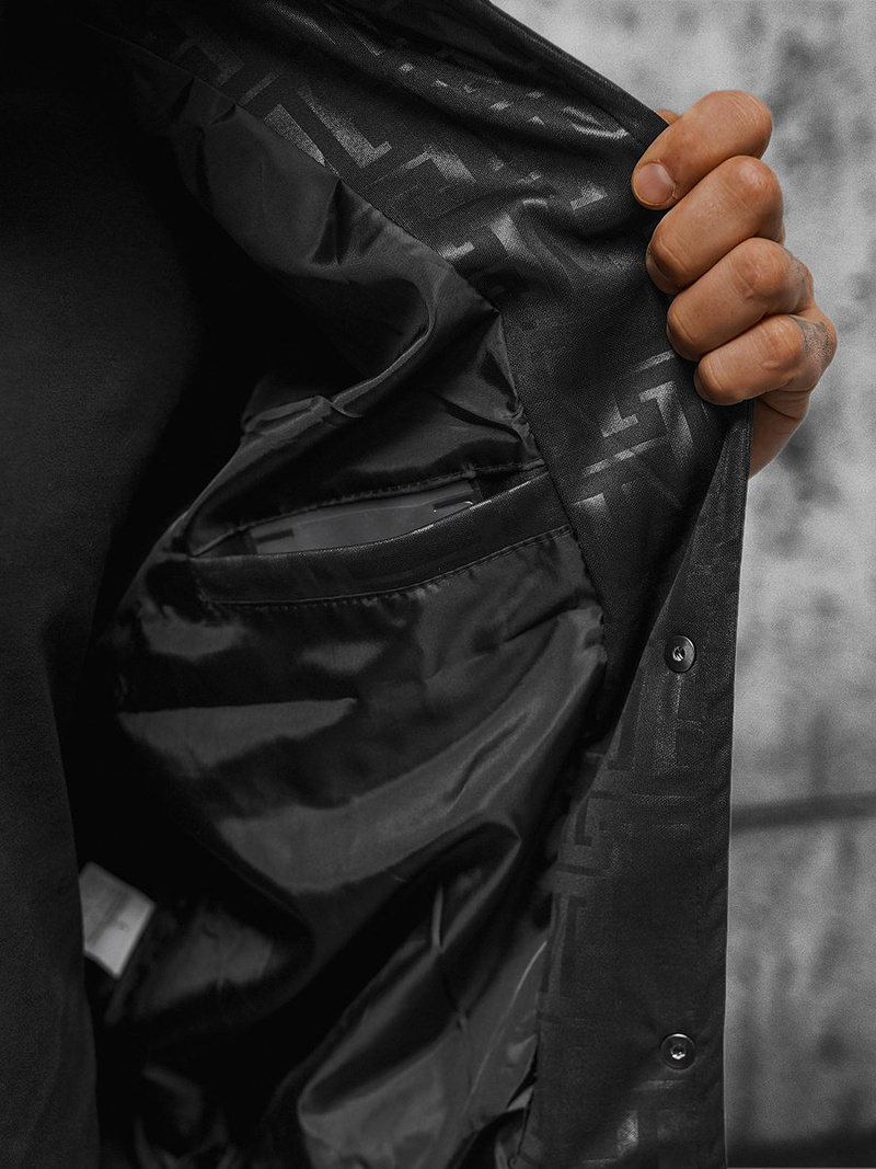 Pánska Bunda Čierna OZONEE O/3A172