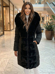 Dámska bunda čierna OZONEE JS/5M3158/392Z