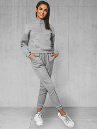 Dámska dvojdielna tepláková súprava sivý OZONEE JS/8C70/2