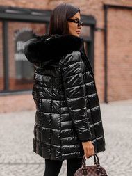 Dámska Bunda Čierna OZONEE JS/16M9120/392Z