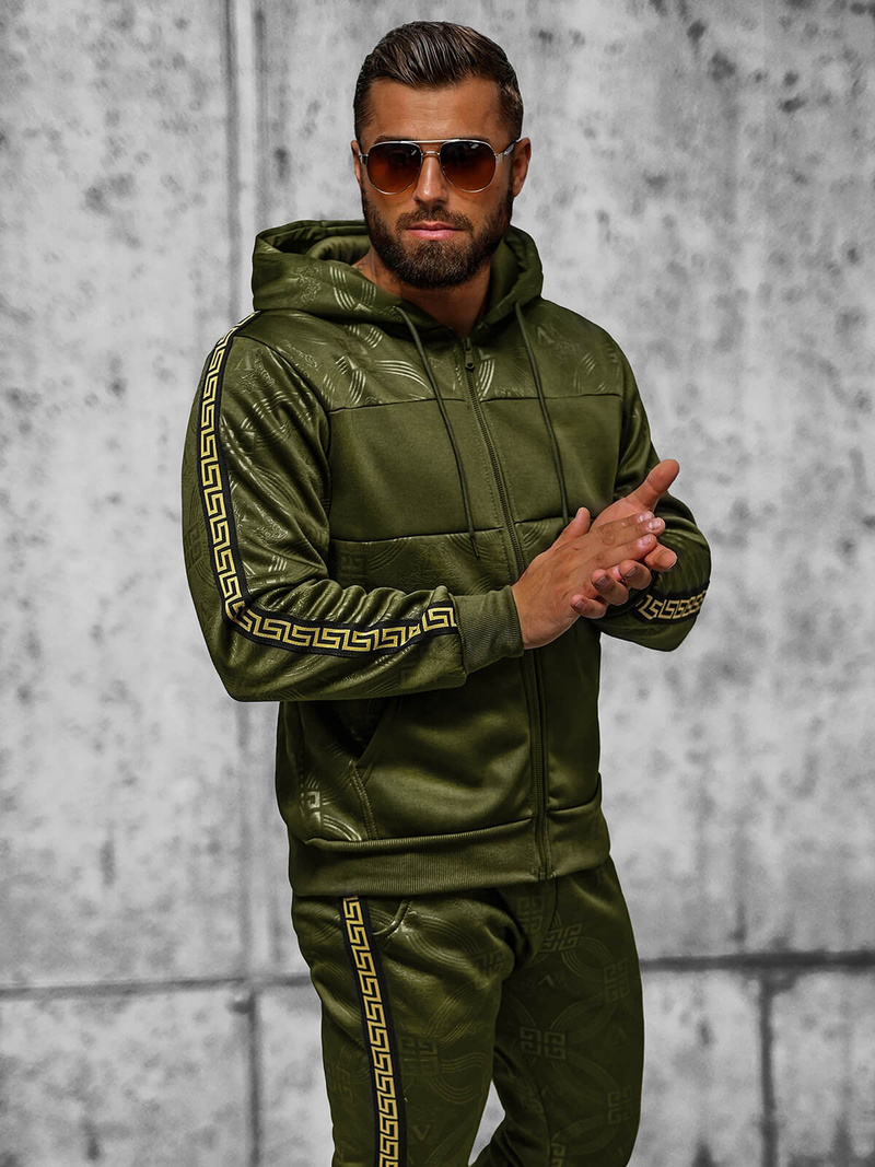 Pánska Tepláková Súprava Zelený OZONEE JS/3C555