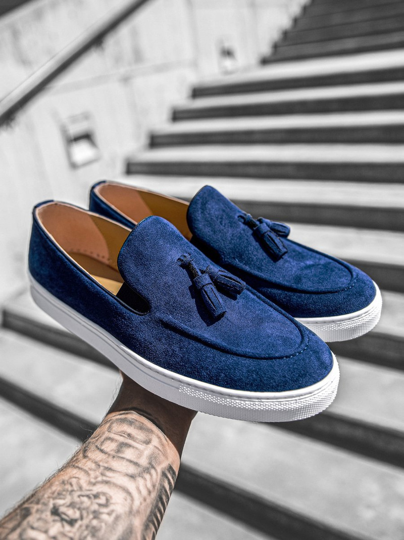 Pánske slip-on tenisky Námornícke Modré TAM/475