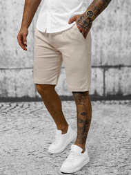 Pánske Chino Kraťasy béžové OZONEE O/P4052