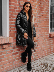 Dámska bunda čierna OZONEE JS/5M3189/392Z