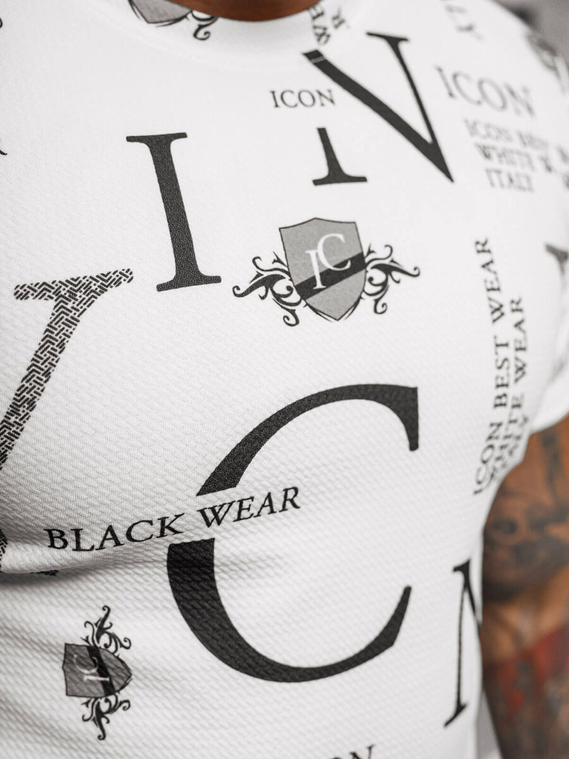 Pánske Tričko Biele OZONEE O/T6482