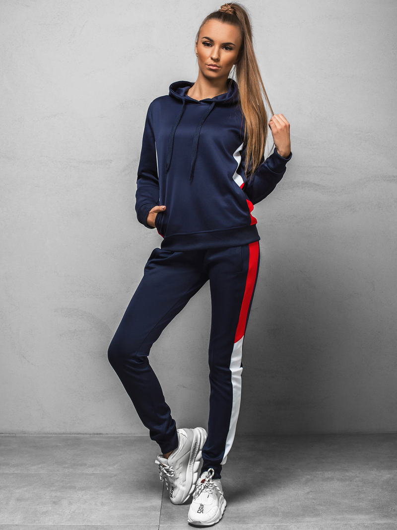 Dámska Mikina Tmavo-Námornícke Modrá OZONEE JS/JK88125/25