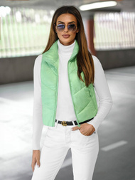 Dámska vesta mentolová OZONEE O/H908Z