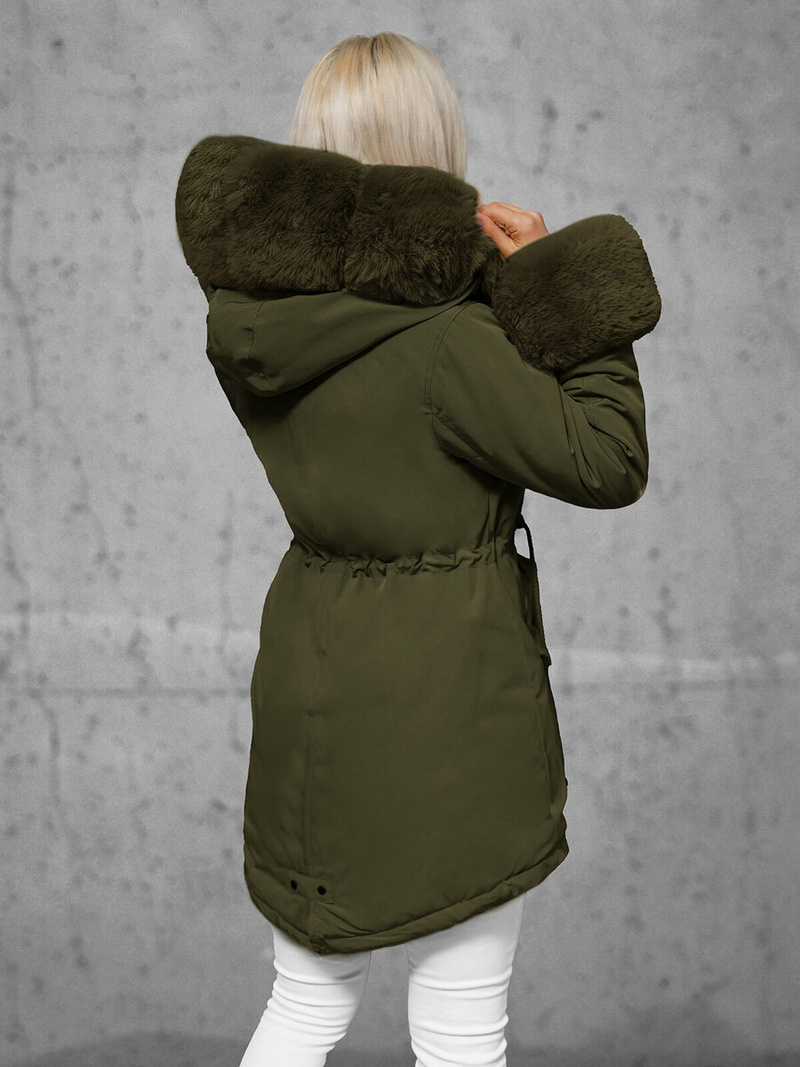 Dámska Zimná Bunda Zelená OZONEE JS/16M9062/136Z