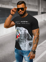 Pánske Tričko Čierne OZONEE O/T127/3Z