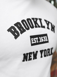 Pánske Tričko Biele OZONEE NB/MT3134