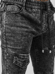 Pánske Jogger Nohavice Čierne OZONEE NB/MP0107N