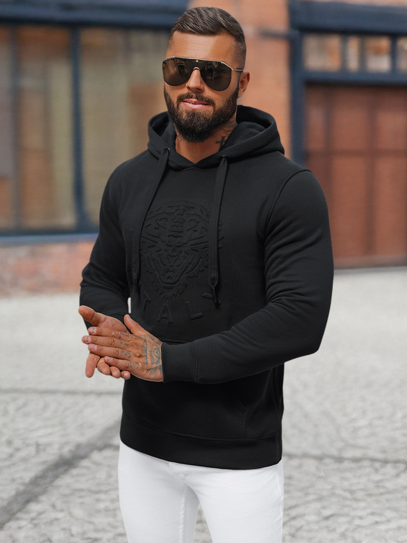 Pánska Mikina Čierna OZONEE NB/MF2012