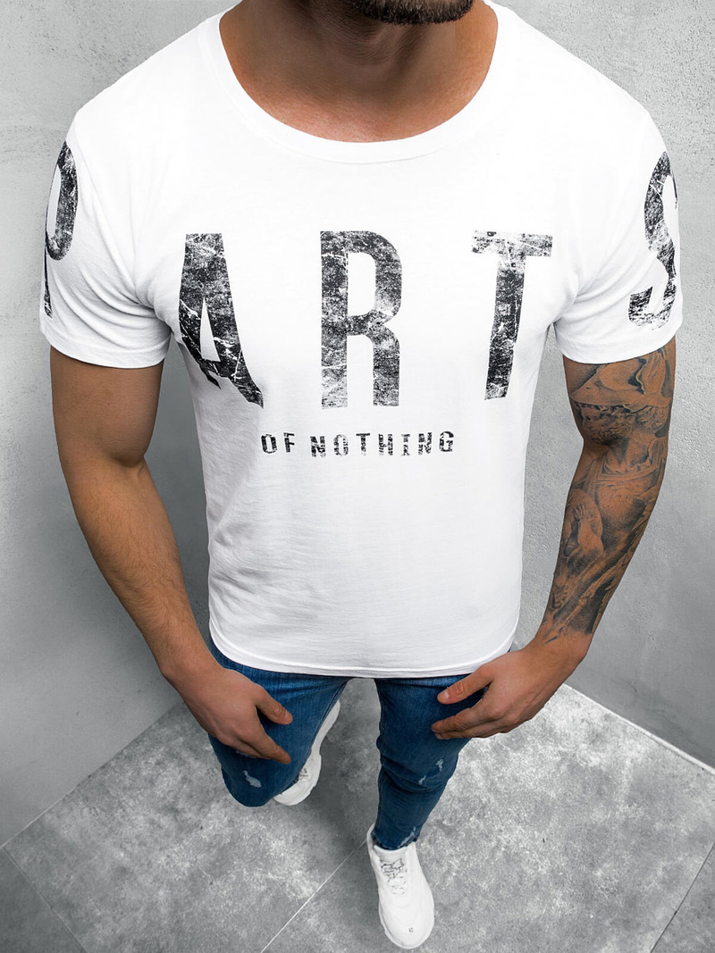 Pánske Tričko Biele OZONEE O/1180Z