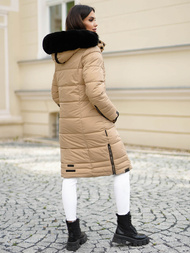 Dámska bunda béžová OZONEE O/W377Z