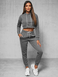 Dámska dvojdielna tepláková súprava grafitová OZONEE JS/8C67/5