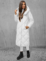 Dámska bunda biela OZONEE JS/5M3173/281