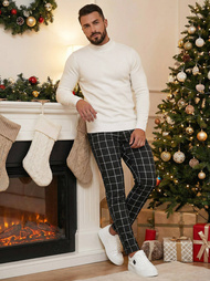 Pánske Chino Nohavice Čierne OZONEE DJ/5522Z