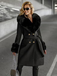 Dámsky Kabát Čierne OZONEE JS/61M8509/392