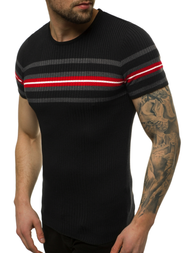 Pánsky sveter Čierny OZONEE L/2296