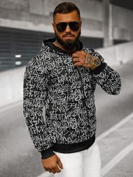 Pánska Mikina Čierna OZONEE JS/8B1183/3