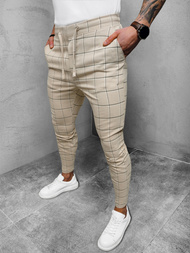 Pánske chino nohavice béžové OZONEE DJ/2278/22