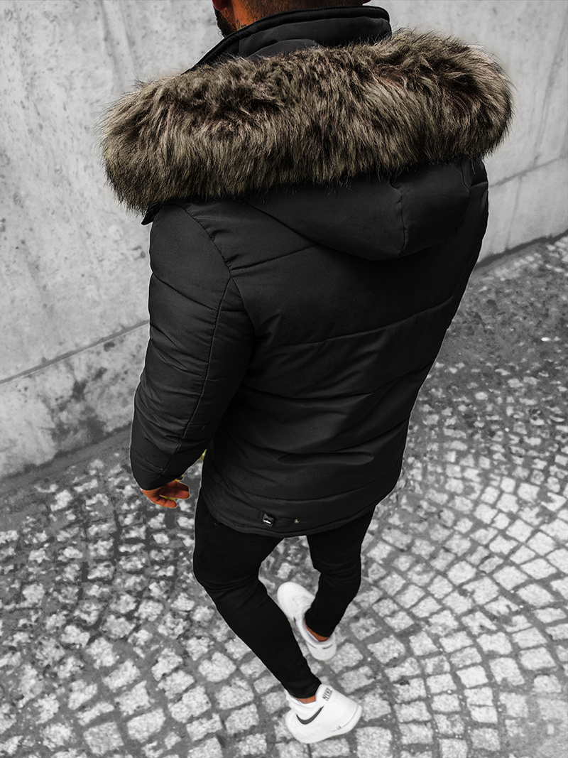 Pánska Bunda Čierna OZONEE JS/M1966/392