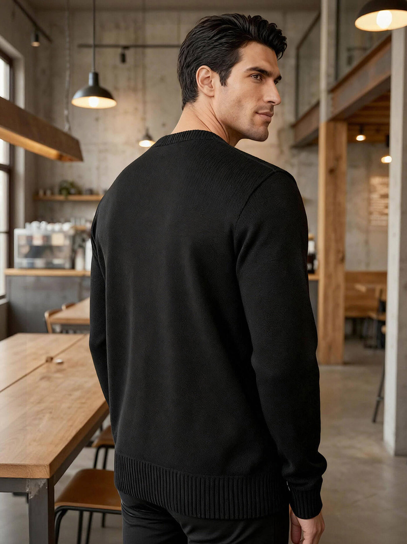 Pánsky Sveter Čierny OZONEE JS/59B3610/3