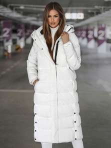 Dámska bunda biela OZONEE JS/5M3233/281